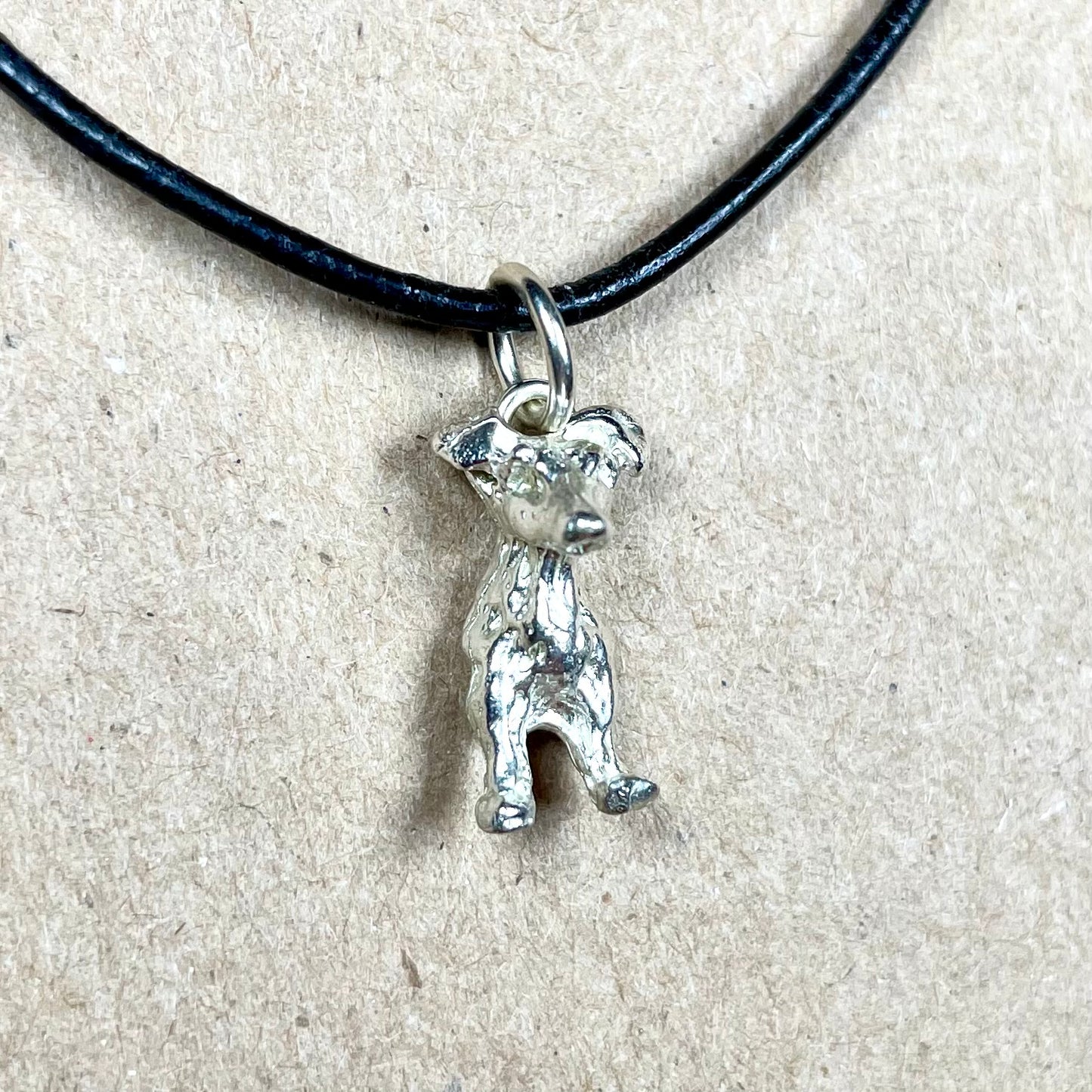 Jack Russell, Facing Forward, Pendant - Charm (Gold: Please Contact Us For Current Pricing)
