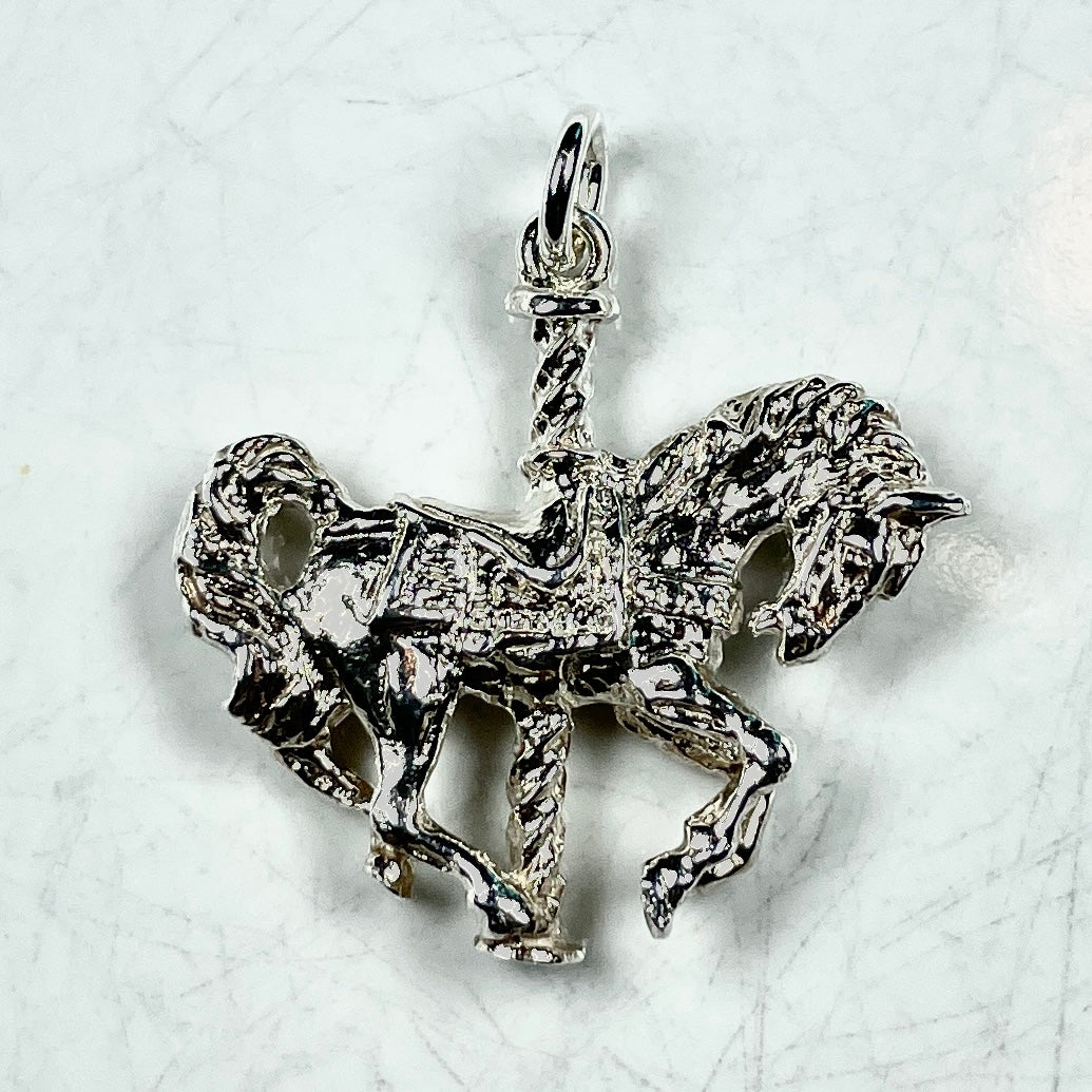 Carousel Horse, Pendant - Charm (Gold: Please Contact Us For Current Pricing)