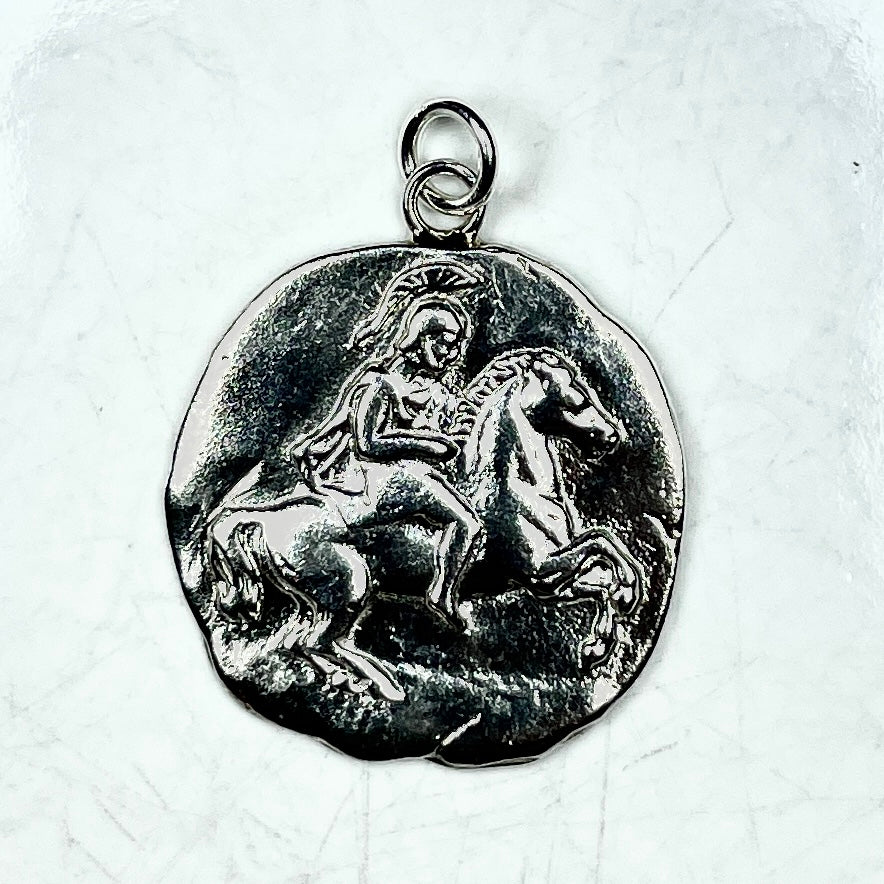 Greek Horseman Pendant (Gold: Please Contact Us For Current Pricing)