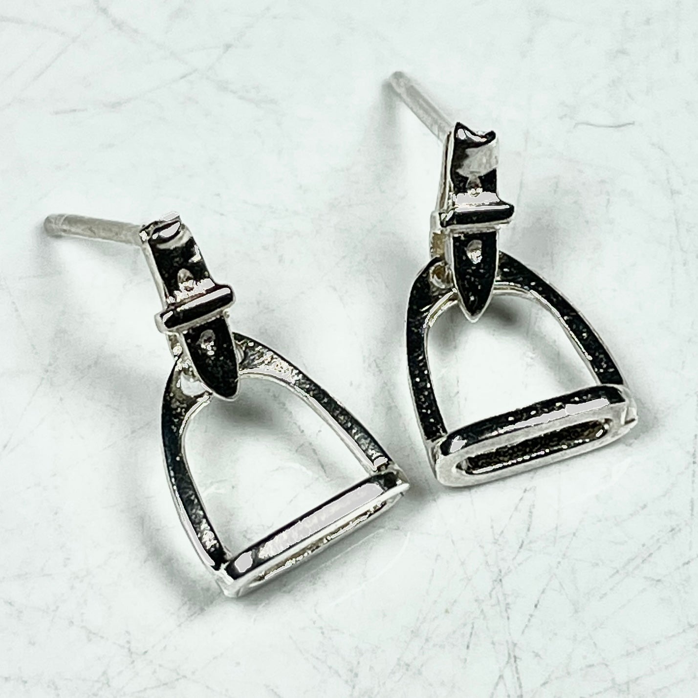 English Irons & Leathers Earrings (Gold: Please Contact Us For Current Pricing)