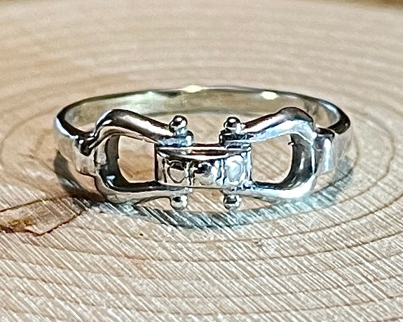 Our Smaller Horse Bit Ring (Gold: Please Contact Us For Current Pricing)