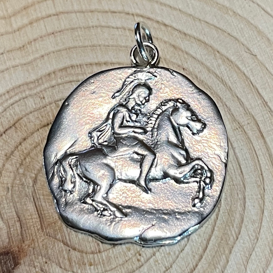 Greek Horseman Pendant (Gold: Please Contact Us For Current Pricing)