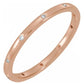 Flush Set Band Series, 11 Stone, ~0.04ct Total (Please Contact Us For Current Pricing)