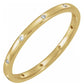 Flush Set Band Series, 11 Stone, ~0.04ct Total (Please Contact Us For Current Pricing)