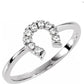 Horseshoe Ring with 9 Stones (Please Contact Us For Current Pricing)
