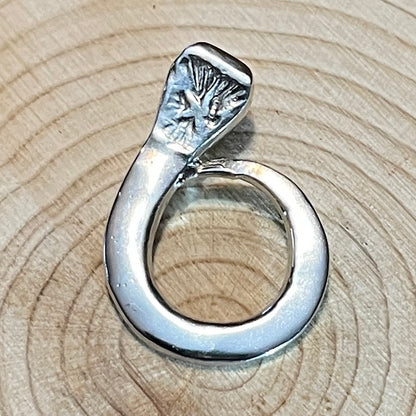 Horseshoe Nail, Circle Pendant  (Gold: Please Contact Us For Current Pricing)