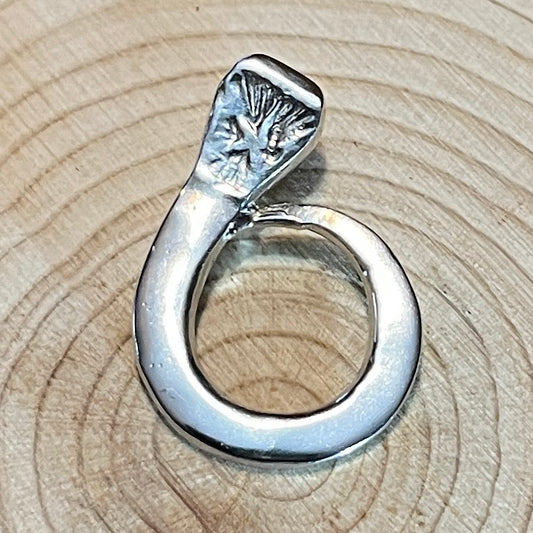 Horseshoe Nail, Circle Pendant (Gold: Please Contact Us For Current Pricing)