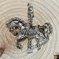 Carousel Horse, Pendant - Charm  (Gold: Please Contact Us For Current Pricing)