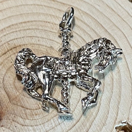 Carousel Horse, Pendant - Charm (Gold: Please Contact Us For Current Pricing)